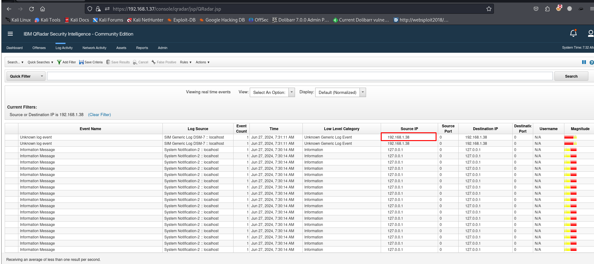 linux logs proof via web